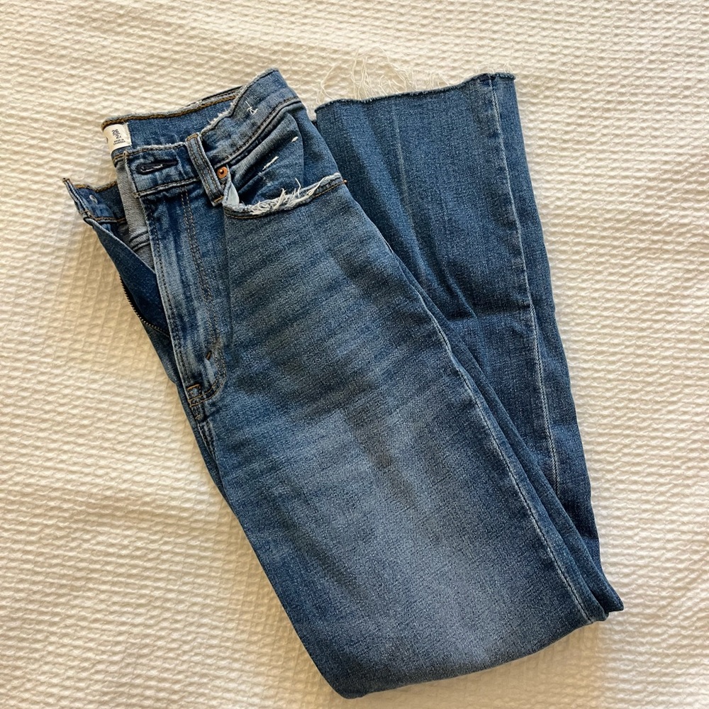 abercrombie the ankle straight ultra high rise